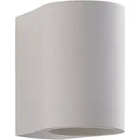 LINDBY Vägglampa Jannes , dimbar, Vitt / opal, Vardagsrum / matsal, Gips / lera, Modern, Vägglampa, vägglampa inomhus