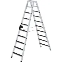 MUNK Günzburger Steigtechnik 41643 Aluminium Klappstege med trappsteg Arbetshöjd (max.): 4 m 17.3 kg