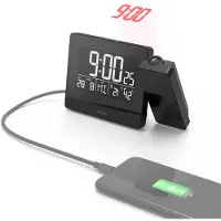 Hama Väckarklocka Projektion Plus Charge Svart