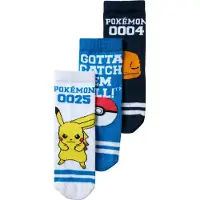 Name it Strumpor - Pokémon - 3-pack - NmmMask - Marinblå Kavaj - - 31/33 - Strumpor