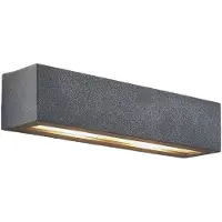 LINDBY Vägglampa , Nellie, dimbara, Grå, Vardagsrum, Betong, Modern