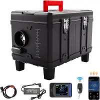 Vevor 5-8KW Dieselvärmare, 12V/24V Allt-i-ett Dieselluftvärmare, med Bluetooth APP-kontroll, fjärrkontroll och display, CO-larm, snabb uppvärmning, bärbar dieselvärmare för fordon och garage
