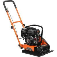 Vevor plattvibrator, 6,5 hk 196cc bensinmotor, 5600 VPM vibrerande markstamp, 10,5 kN komprimeringskraft, 51 x 37 cm platta, gångbar komprimator för stenläggning, asfalt, grund, jord