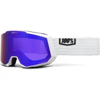 100% SNOWCRAFT XL skidglasögon White HiPER Violet Mirror