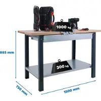Simonwork (bancos De Trabajo) Bt6 Pro Box Arbetsbänk 865x1500x750 Mm