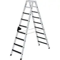 MUNK Günzburger Steigtechnik 41609 Aluminium Klappstege med trappsteg Arbetshöjd (max.): 3.75 m