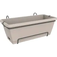 Elho Blomkruka BARCELONA XL ALLIN1 - L 33,5 x B 54,5 x H 23 cm - Mörkbrun