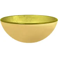 vidaXL Handfat i härdat glas 30x12 cm guld