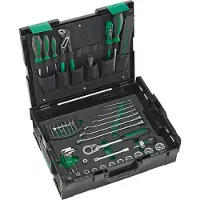 Stahlwille 97830700 STW L-BoXX Basisset Verktygslåda utrustad ABS plast Svart, Grön