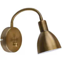 LINDBY Vägglampa , Amrei, dimbara, Brons / antikmässing, Vardagsrum, Metall, Antik