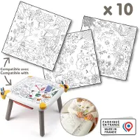 Smoby XXL målarblad 7600430200 - 10 stora målarblad 51x51 cm från 3 år