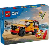 LEGO City Lifeguard Beach Rescue Truck Toy - Building Toy for Kids Boys and Girls Ages 6+ - Inkluderar 2 minifigurer Shark Toy - Gva fr strand