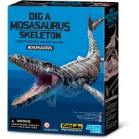 4M Gräv en Mosasaurus Skelett - Utbildande Fossil Grävkit för Barn 8+ - Avslöja en Realistisk Mosasaurus Modell