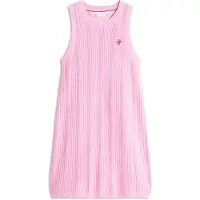 Tommy Hilfiger Crochet Logo Embroidery Sleeveless Jumper Dress