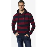KOROSHI Sweatshirt marinblå / mörkröd / vit