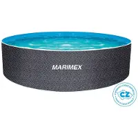 Marimex Orlando pool 3,66 x 1,07 m med tillbehör - motiv RATAN