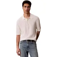 Calvin Klein Jeans Cotton Waffle Knit Polo Shirt