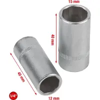Ks Tools Luftkonditionerings-service-hylsa-sats, 2-delars 550.1170