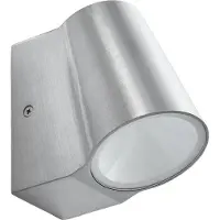 LINDBY LED utomhus vägglampa Illuvia , Aluminium / grå / zink, Aluminium / grå / zink, Modern, LED-vägglampa utomhus