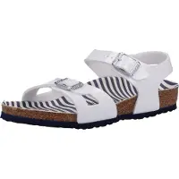 Birkenstock Sandaler - Rio - Nautical Stripes White - - 26 - Sandal