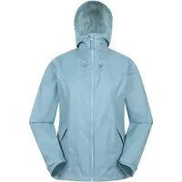 Mountain Warehouse Dam/Ladies Swerve Packaway Vattentät Jacka (Light Teal)