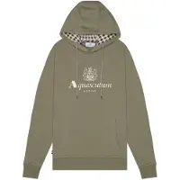 Aquascutum Active Stor Logo Armégrön Hoodie
