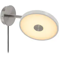 UMAGE Vägglampa , Asteria Short, dimbara, Grå, Vardagsrum, Metall, Design