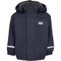 Lego Wear Regnjacka m. Fleece - LWJunin - Marinblå - - 1 år (80) - Regnjacka