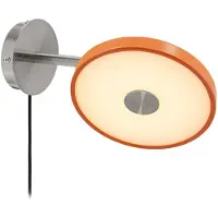 UMAGE Vägglampa , Asteria Short, dimbara, Orange, Vardagsrum, Metall, Design