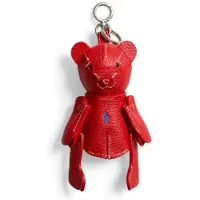 Ralph Lauren för kvinnor. 427P13276004 Björn röd väska charm (OSFA), Casual, Hud