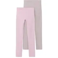 Name it Leggings - Noos - NkfVivian - 2-pack - Vagga Rosa/Förpac - - 7-8 år (122-128) - Leggings