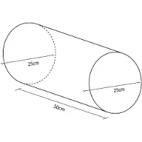 Softee Mini Cylinder 50x25cm Vadderad Figur