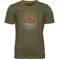 Pinewood Kids' Moose T-Shirt H. Olive