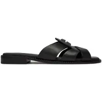 Tommy Hilfiger Leather Crest Square Toe Sandals