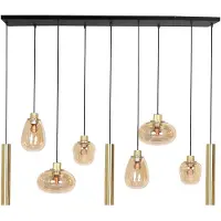Steinhauer Glas pendellampa Reflexion, dimbar, Mässing / guld, Vardagsrum / matsal, Glas, Pendellampa