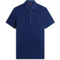 Tommy Hilfiger New York Label Regular Fit Linen Blend Polo Shirt