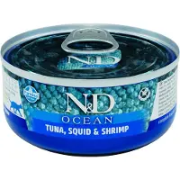 Farmina N&d Ocean Blötfoder För Katt Med Tonfisk Bläckfisk Och Räkor 24x70g