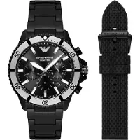Giorgio Armani herrkronograf klocka Svart AR80050
