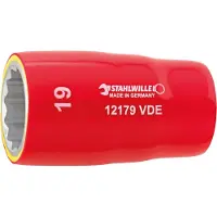 Stahlwille 12179 VDE-13 03370013 Dubbelsexkant Hylsnyckelinsats 13 mm 1/2 1/2
