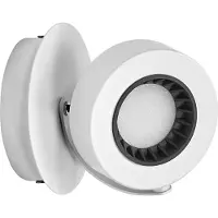 Osram LED-väggspotlight VENUS, vit, 1 lampa, metall 3 000 K VENUS, Vitt / opal, Vardagsrum / matsal, Metall, Modern, LED-taklampa