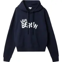 Lala Berlin Hoodie - Hedy - Dark Marinblå - - S - Small - Hoodie
