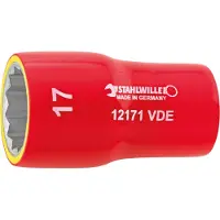 Stahlwille 12171 VDE-22 02380022 Dubbelsexkant Hylsnyckelinsats 22 mm 3/8