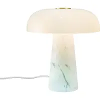 Design For The People by Nordlux Bordslampa Glossy, vit, höjd 24 cm, marmor/glas Glossy, Vitt / opal, Vardagsrum / matsal, Sten, Skandinavisk, Pendellampa