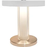 Nordlux by Nordlux LED bordslampa Trezzi, dimbar, Vitt / opal, Vardagsrum / matsal, Metall, Skandinavisk, LED-bordslampa