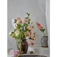 Bloomingville hortensia-stjälkar, rosa, konstgjorda blommor