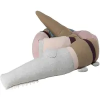 Sebra Kudde - Stickat - 190 cm - Sleepy Croc - Rose Powder Mix - - One Size - Kudde
