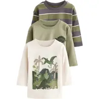 Next T-shirt oliv / pastellgrön / mörklila / vit