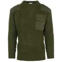 101 Inc Fostex Nato Pullover (Färg: Oliv, Storlek: Small)