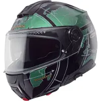 Schuberth C5 Globe Fällbar Hjälm Svart/Grön 65 Unisex sort