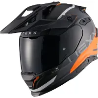 NEXX Y.Travl Quest Endurohjälm Grå/Orange/Svart XL Unisex